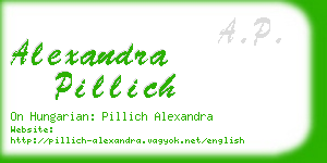 alexandra pillich business card